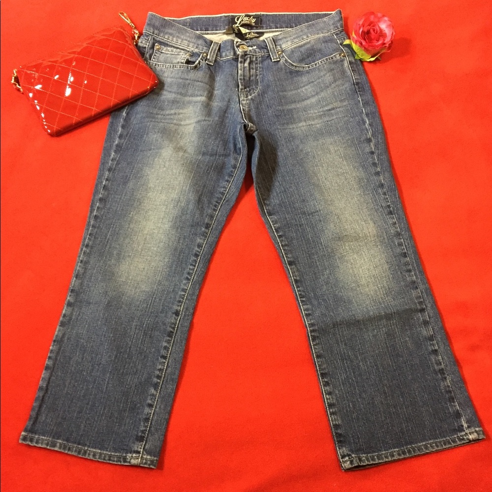 🌷Preloved🌷LuckyBrand Dungarees ClassicRider Crop